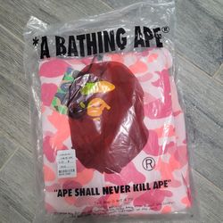 Pink bape camo hoodie