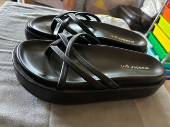 Madden Girl Black Platform Sandals