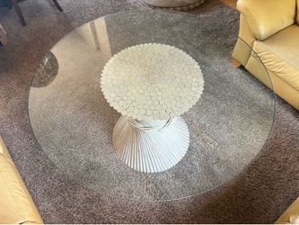 Vintage Sculptural Split Reed Dining Table Rattan Barrel Crespi Style By Henry Link