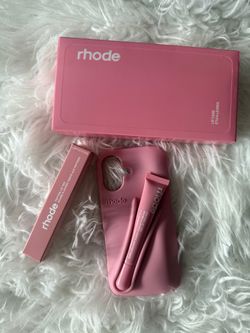 iPhone 17 Rhode Lip Case with Peptide Lip Tint shade ribbon