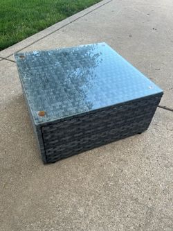 Outdoor Wicker Coffee Table