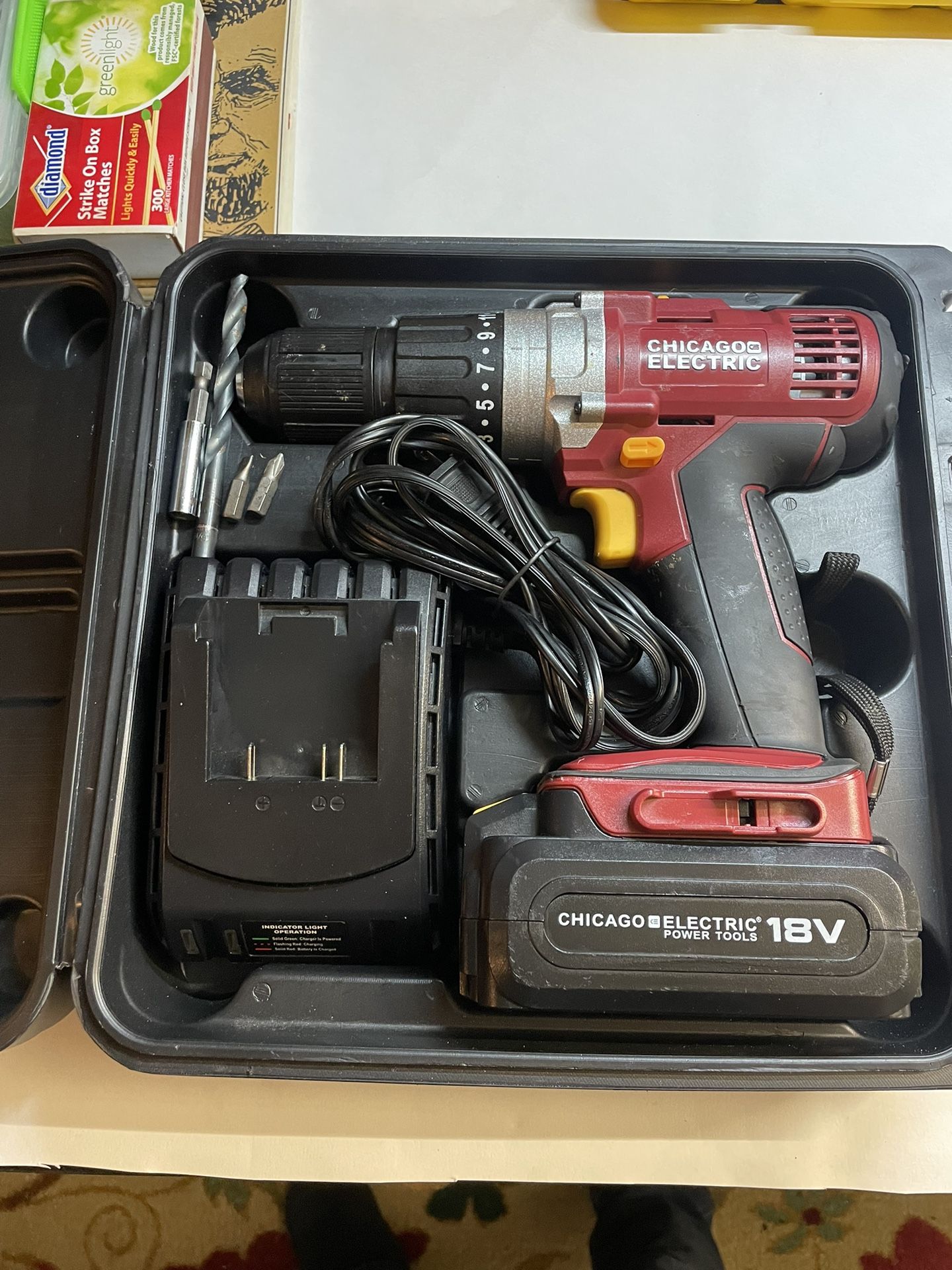 Chicago Electric 18 V Drill Very Good Condition With Batery And Charger for Sale in Imperial Beach CA OfferUp