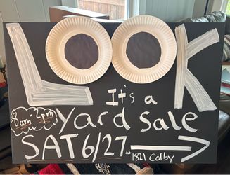 🚨 YARD SALE 🚨 Saturday, June 27 from 8am to 2pm 19th Ave & Colby Ave