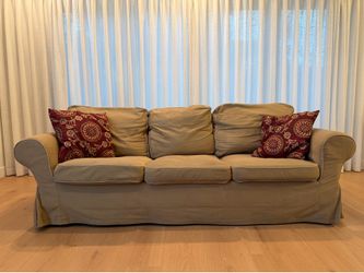 Three-seat IKEA sofa