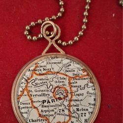 Paris MAP NECKLACE 