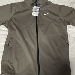 Nike Storm Golf Jacket S FIT ADV FZ Waterproof Olive Grey Size Medium