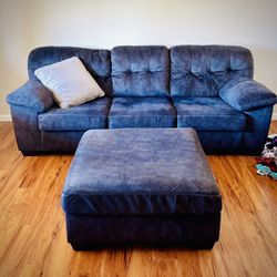 King Sleeper Sofa (Sofa Bed) w/Ottoman