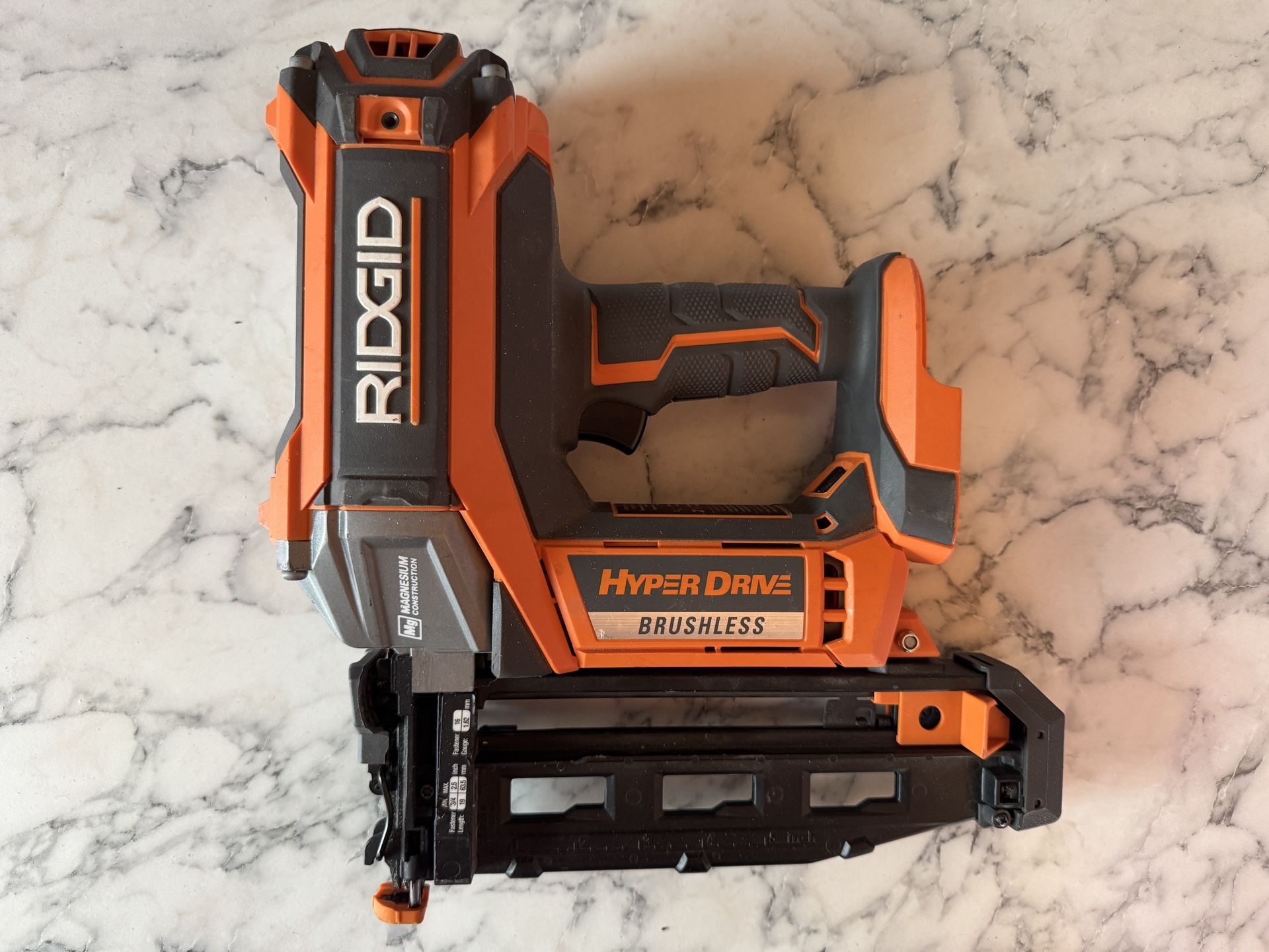 Ridgid Hyperdrive 16ga Battery Nail Gun