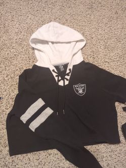 Raiders long sleeve crop top NFL