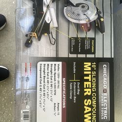 10” Sliding mitre saw  Unused