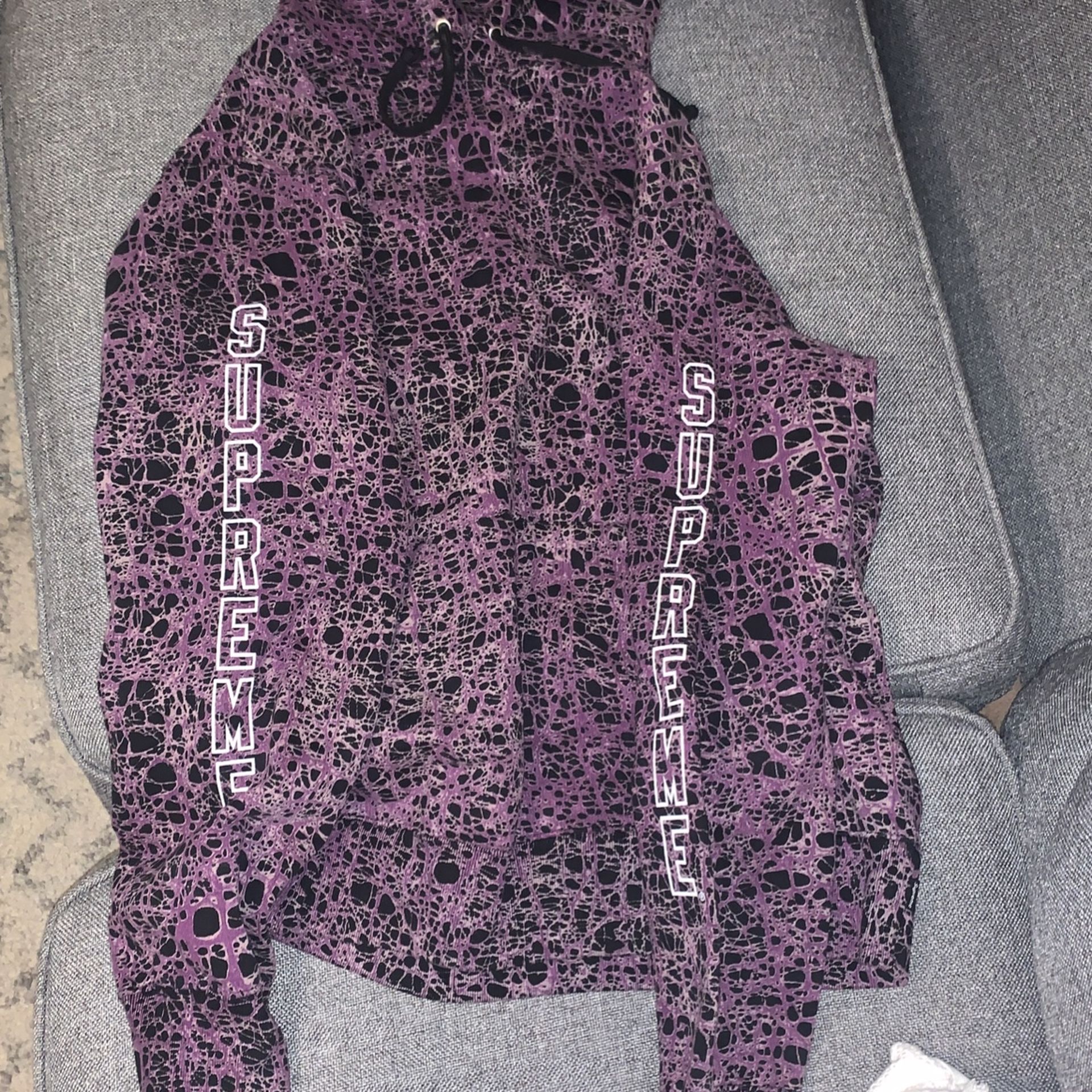 Supreme Marble Hoodie Men s clothing