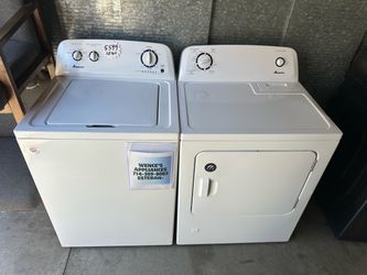 Amana set washer and gas dryer