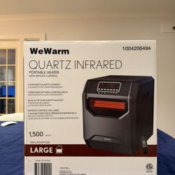 WeWarm 1500W Quartz Infrared Portable Heater with Remote