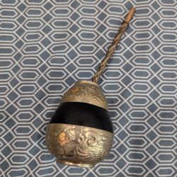 Alpaca yerba mate tea cup and straw