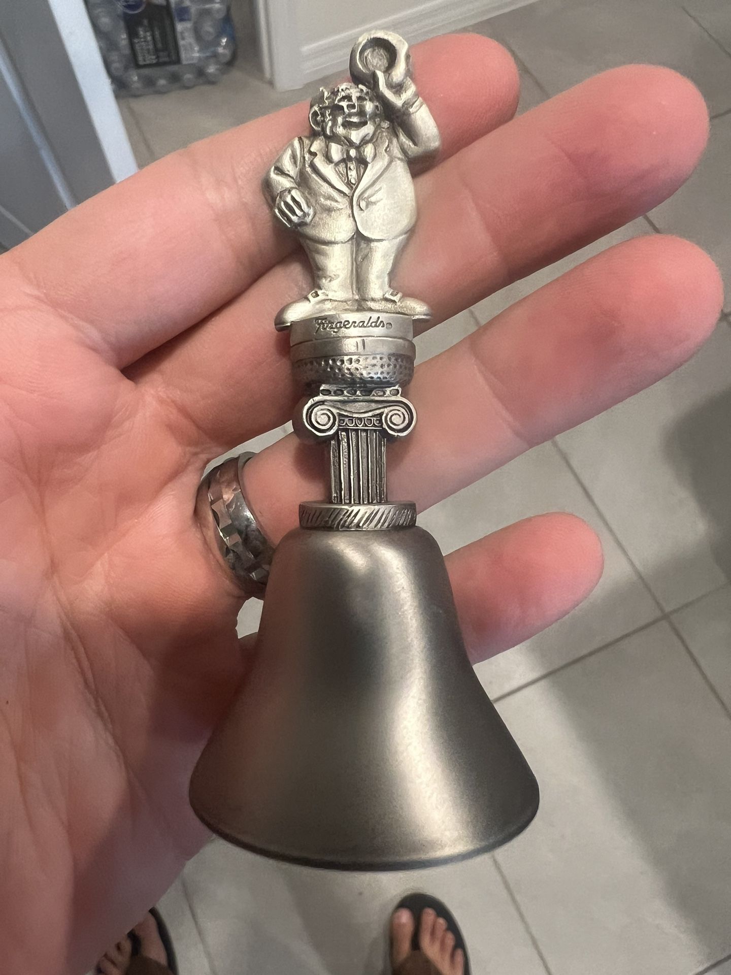 Vintage Fitzgeralds Pewter Mini Bell