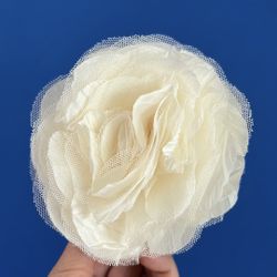 New angelic white flower hair clip pin