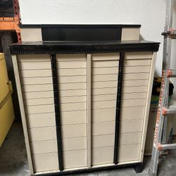 1943 Vintage Metal Dental Cabinet, American Cabinet Co. 