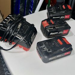 Bauer batteries and charger
