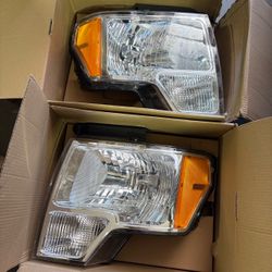 Pair Of Factory Style Headlights 2009– 2014 Ford F150
