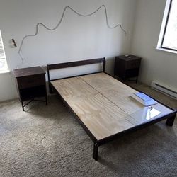 Full Bed Frame And 2 Night Stands