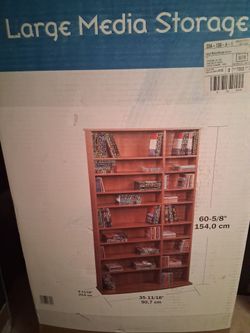 Two media storage units, still in box. $20 each