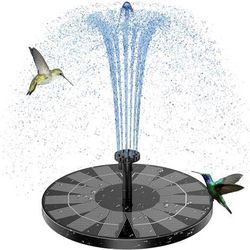 new 3.5W Solar Fountain, Solar Powered Fountain Pump with 6 Nozzles, Solar Birdbath Fountains for Bird Baths, Garden Decoration, Ponds, Fish Tank and 