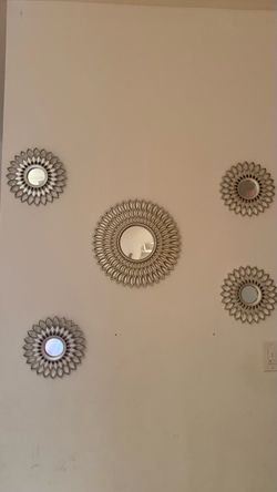 Sunburst Wall Mirror Set of 5