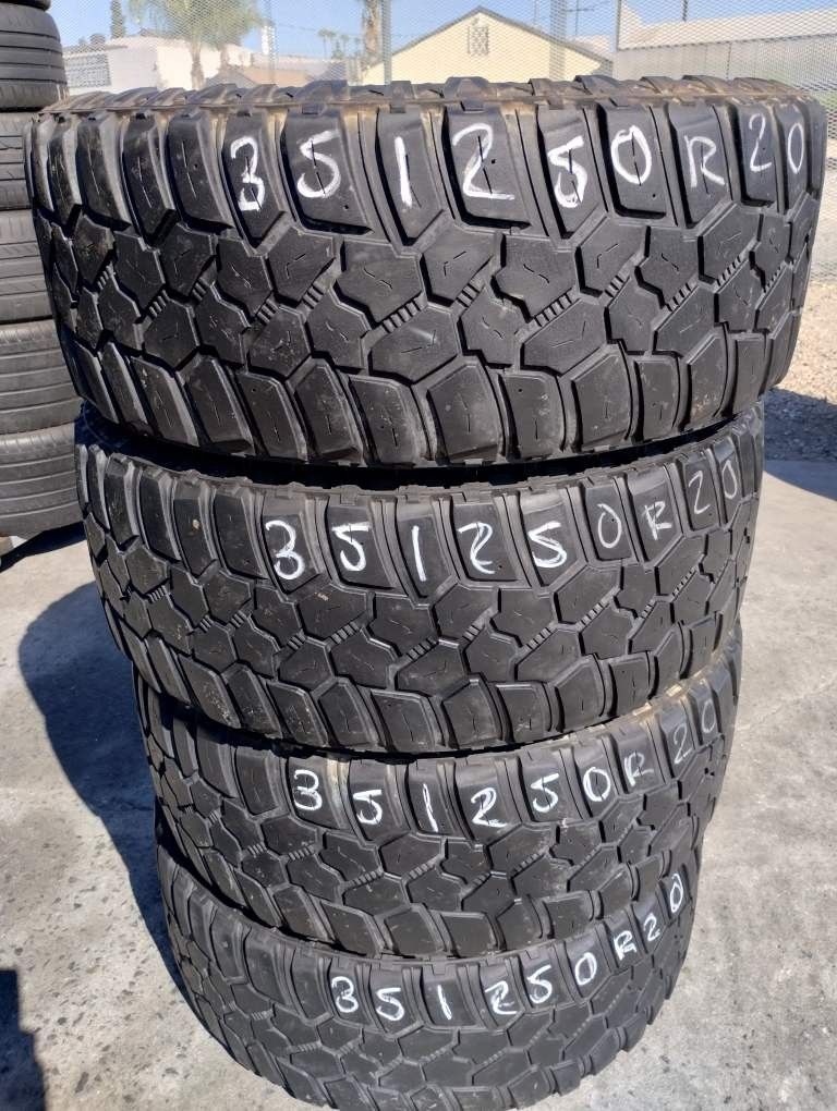 Tires Used 35x12.50R20 MT Cooper $160×4 Install Mount And Balance 
