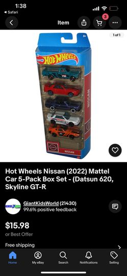 Nissan 5 Pack Hotwheels 