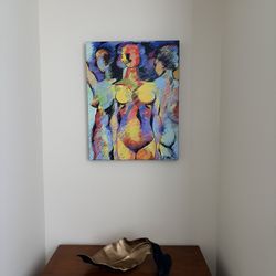 Portrait/Canvas of abstract human figures