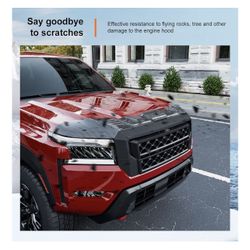 2022-2026 Nissan Frontier Deflector ABS Glossy Carbon Shield Hood Protector