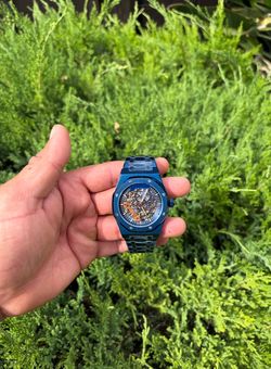 Stainless steel men’s luxury watch skeleton