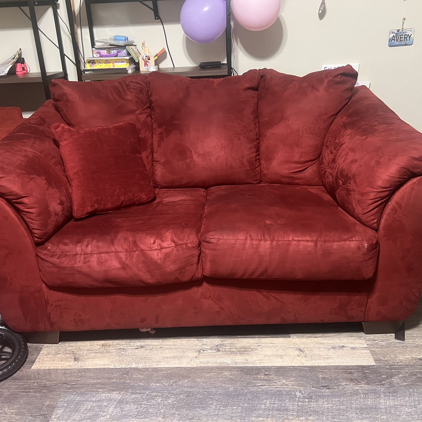 Red Love Seat 