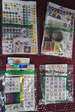 Stickers for school...lots and lots...