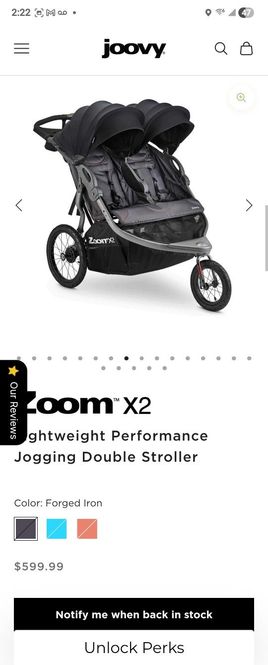 Joovy Zoom X2 Double Stroller