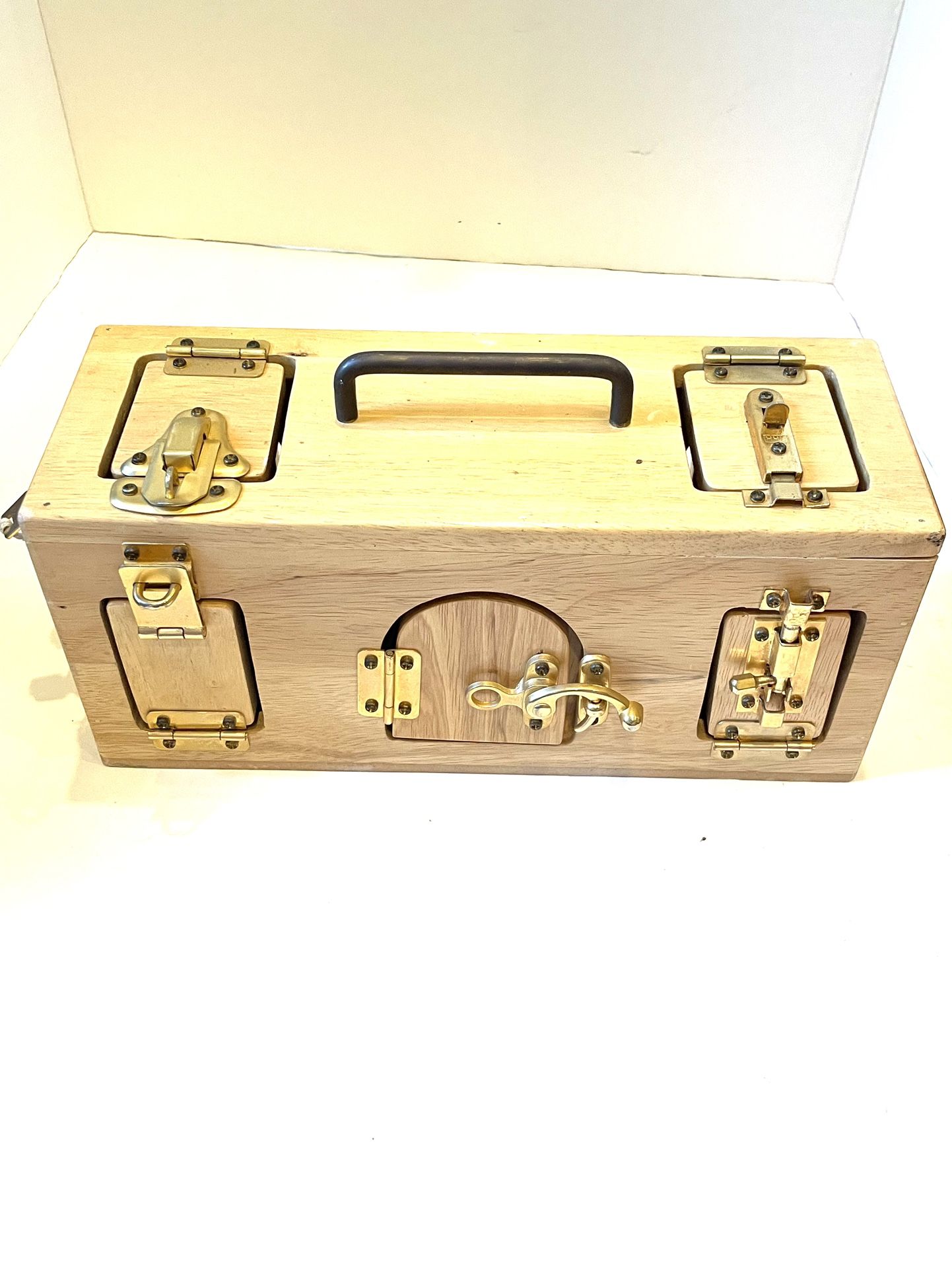 Montessori Wooden Lock Box Puzzle