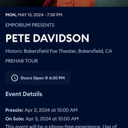 Pete Davidson At The Historic Fox Theater May 13th