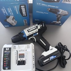 HART 20V Cordless Drill/Driver Kit HART 20 Volt Fast Charger