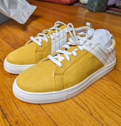 Seychelles yellow suede sneakers, size 8.5W