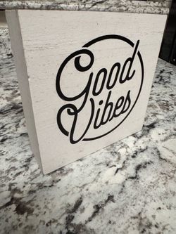 Wooden Table Top Decor Art - (New)