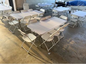 Party table and chairs