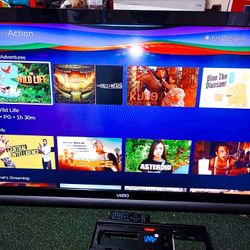 55 Inch Flat Screen Tv With Mount +Remote
