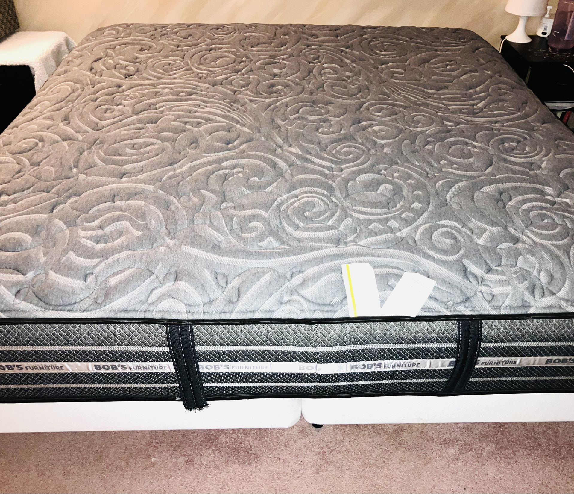 King Mattress, Split Box Spring And Frame