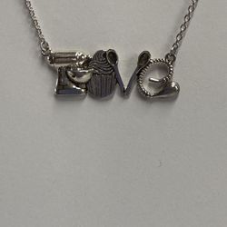 Sterling Silver 925 LOVE Necklace for Skiing, Baker & Seamstress—$20 EACH