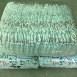 Huggies Diapers  3 packs of 28 count size 2 