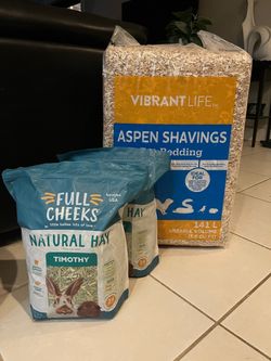 New! Small Animal Rabbit Bedding and Hay- 3 Bags!