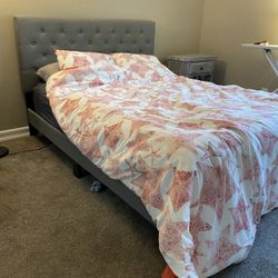 Queen Bed, Bed Frame, Headboard