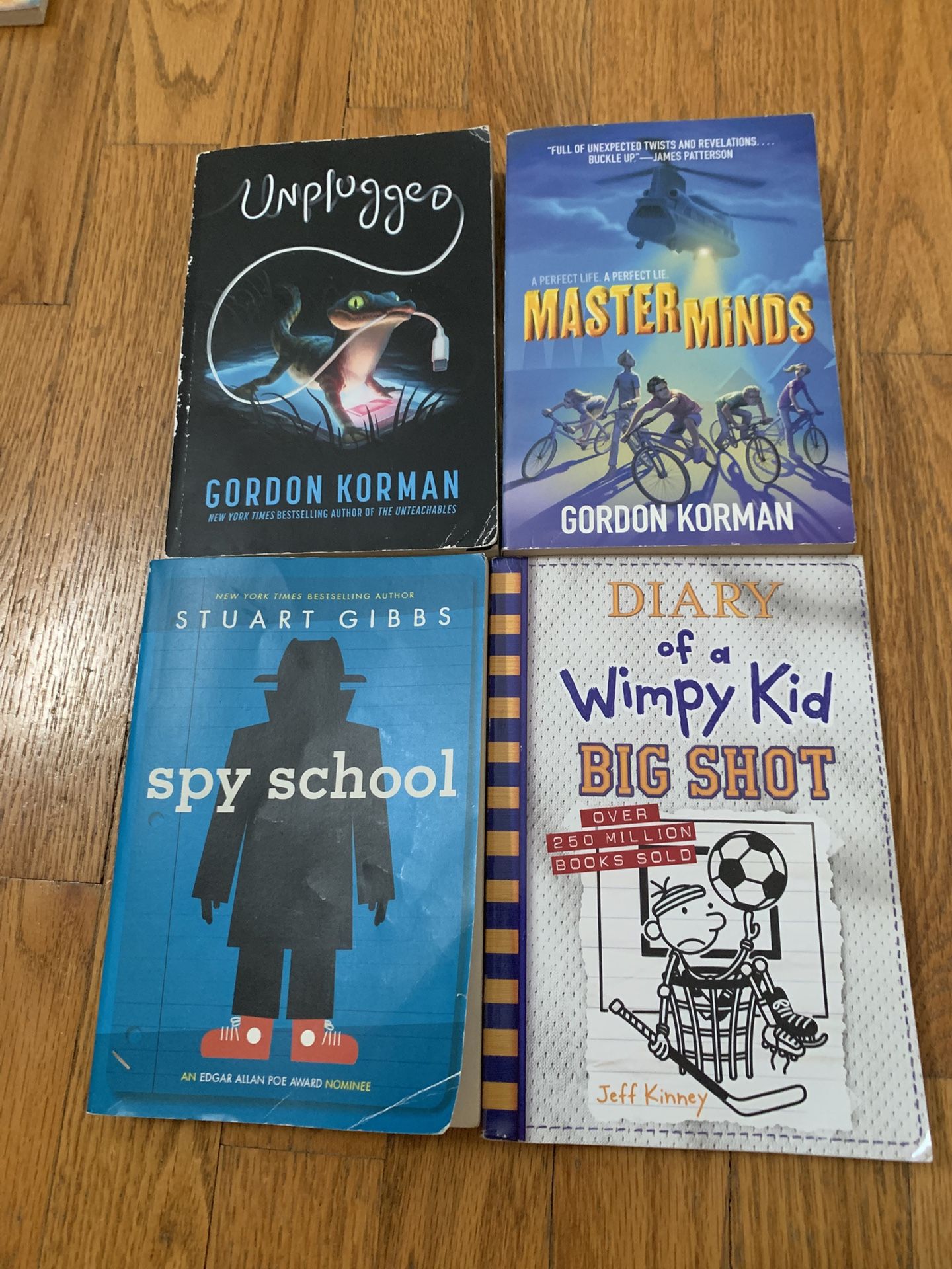 Set of 4 Popular Middle Grade Chapter Books EUC .Asking $16 ($4 each)