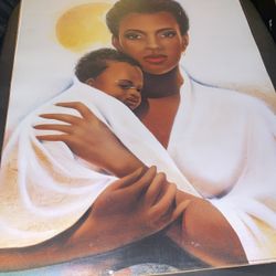 Black Mother Holding Son Portrait 