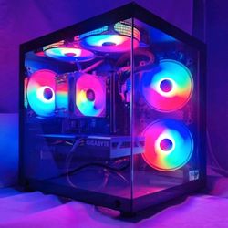 RGB GAMING PC Nvidia 3060ti 8GB AMD Ryzen 3600x CPU Desktop Tower